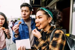 Each delicious food from tate & Lyle at a trade show