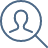 Grey magnifying icon Grey magnifying icon